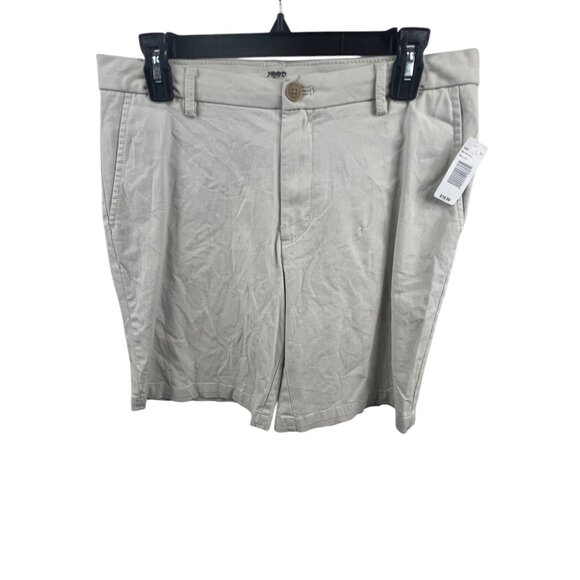 Saltwater Izod NWT Mens 9.5''' Twill Stretch Shorts Sz 42 Beige Gorpcore Outdoor - Picture 1 of 16